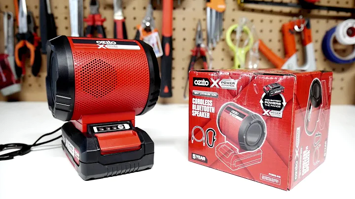 Ozito Rechargeable Compact PXC 18V Cordless Bluetooth 5.0 Speaker - Skin Only