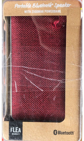 Flea Market Portable Blutooth Speaker with 2500mAh Powerbank / Travel & Outdoor