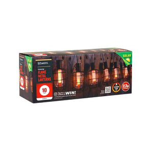 Lytworx Flickering Flame Metal Lanterns - 10 Pack