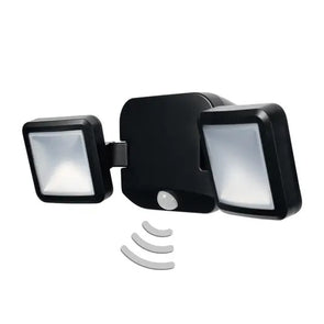 LEDVANCE 480LM Wall Mounted Battery Outdoor LED Spotlight - Black
