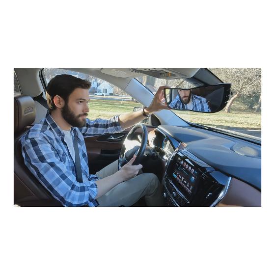 Angel View Wide View Mirror Attachment/Fits virtually Any Car or SUV