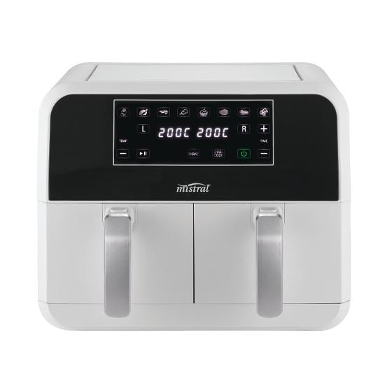 Mistral 8L Dual Zone Air Fryer – White
