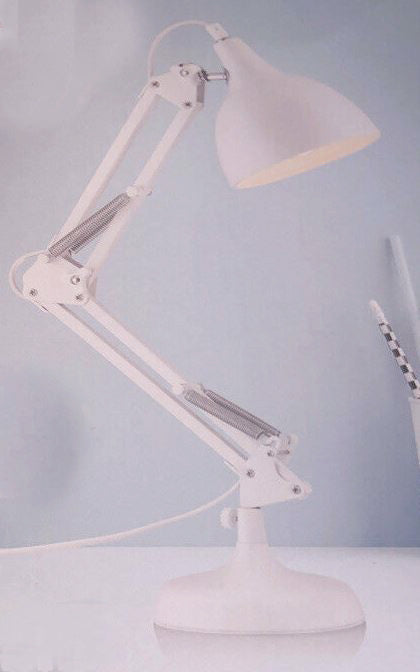 Verve Design Matte White Blaire Desk Lamp