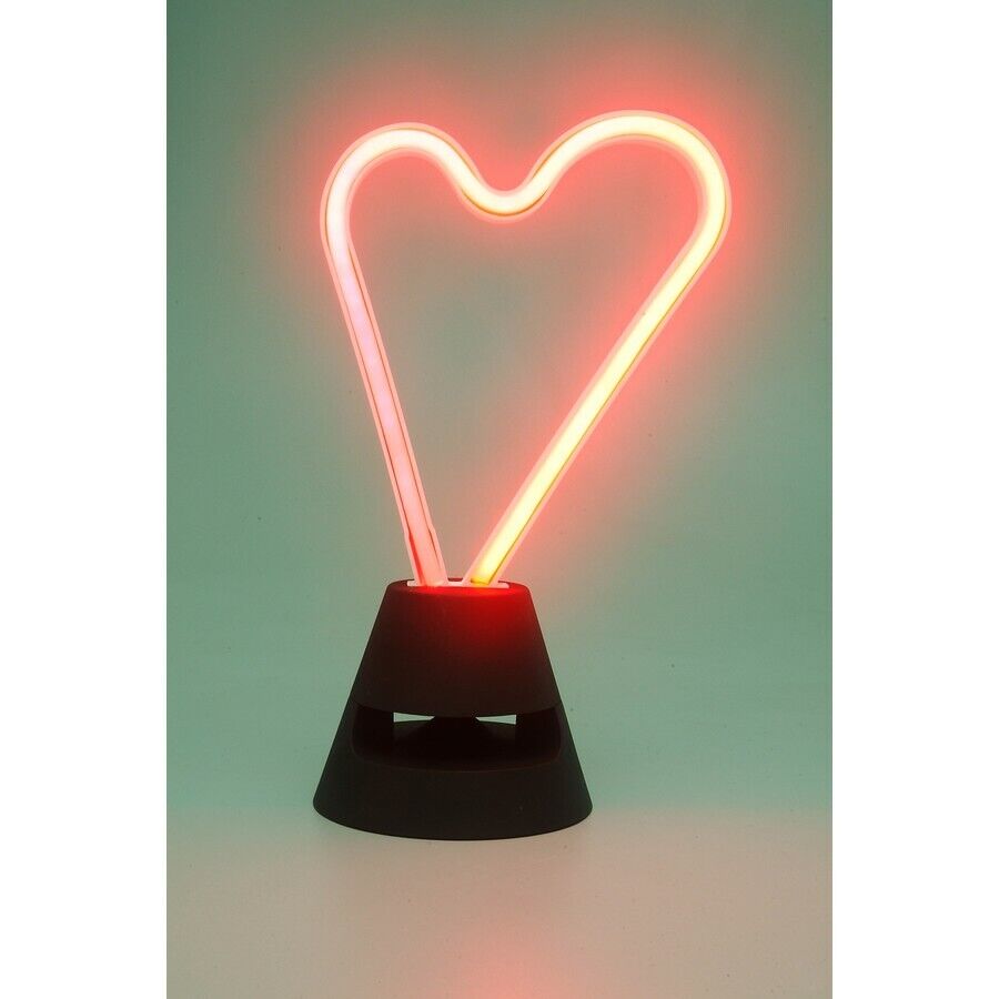 Billboard Neon LED Bluetooth Wireless Speaker/Speaker Base/Rechargeable - Heart - TheITmart