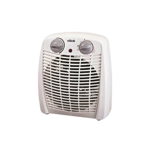 Click 2000w White Fan Heater 2 Heat Settings Safety Switch