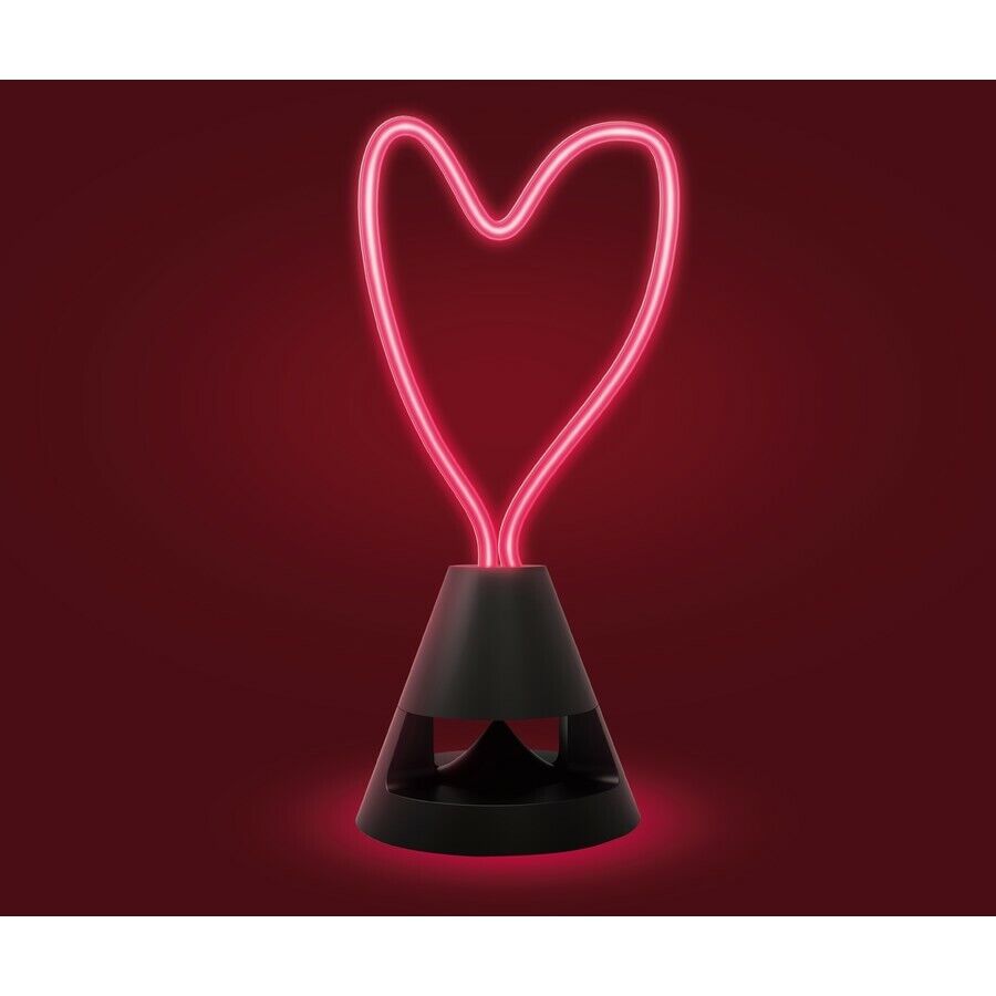 Billboard Neon LED Bluetooth Wireless Speaker/Speaker Base/Rechargeable - Heart - TheITmart
