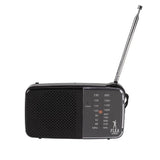 Flea Market Portable FM/AM Radio Headphones Jack Battery Powered Hand Carry - TheITmart