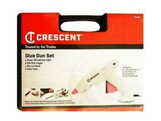 Crescent 35-500W Glue Gun Set Soft Grip Trigger Carry Case with 6 Glue Sticks