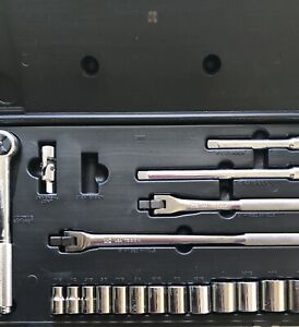 KD tools used, 19 Pc Including 13 Sockets, Universal Joint, Drive Ratchet
